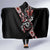 Aotearoa Toitu Te Tiriti-Honour the Treaty Hooded Blanket Maori Taniwha Haka with Taniko and Tukutuku