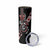Aotearoa Toitu Te Tiriti-Honour the Treaty Skinny Tumbler Maori Taniwha Haka with Taniko and Tukutuku