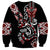 Aotearoa Toitu Te Tiriti-Honour the Treaty Sweatshirt Maori Taniwha Haka with Taniko and Tukutuku