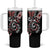Aotearoa Toitu Te Tiriti-Honour the Treaty Tumbler With Handle Maori Taniwha Haka with Taniko and Tukutuku