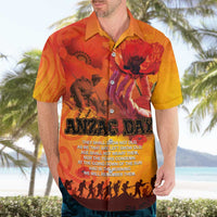 Australia and New Zealand ANZAC Day Hawaiian Shirt Soldiers Memories - Red Poppies with Aboriginal and Maori Art