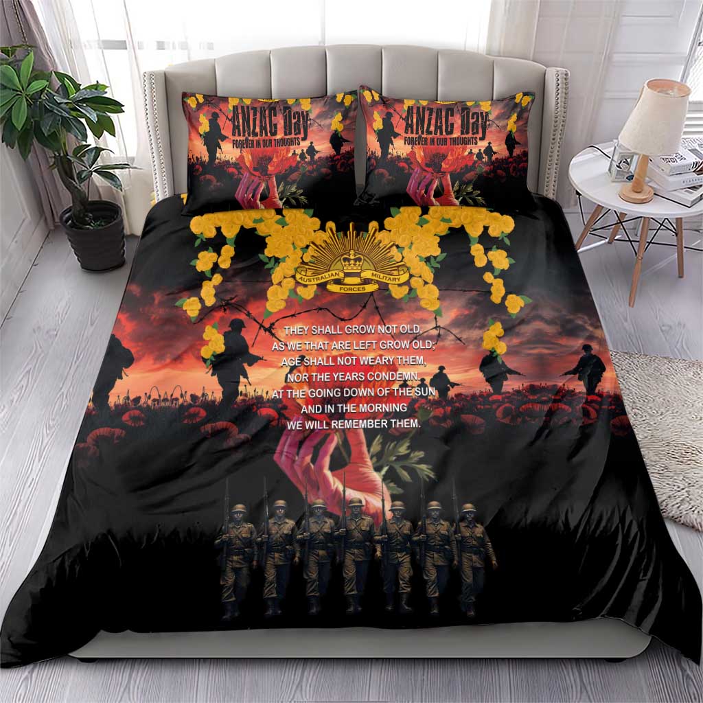 Australia ANZAC Day Bedding Set Forever in My Thoughts