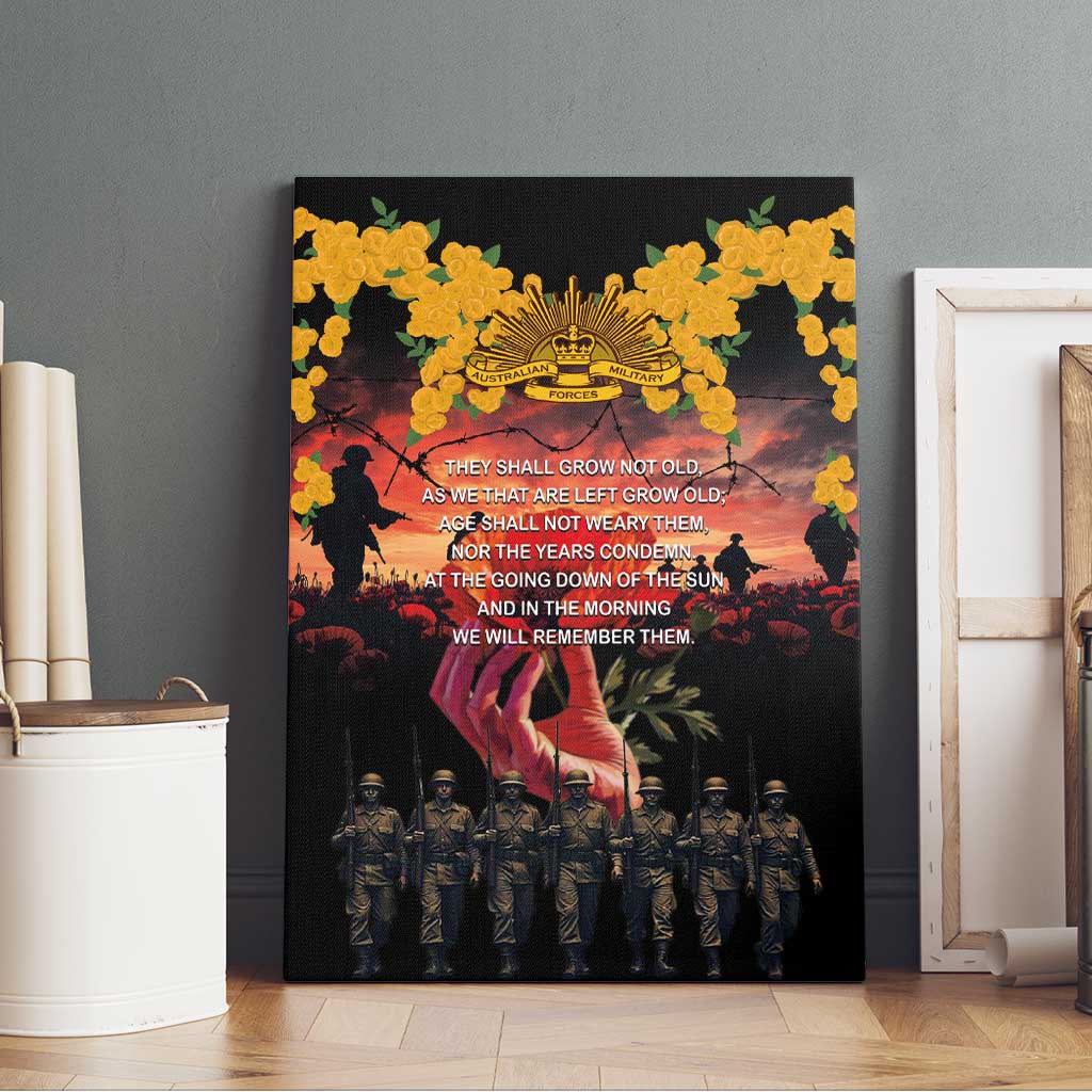 Australia ANZAC Day Canvas Wall Art Forever in My Thoughts
