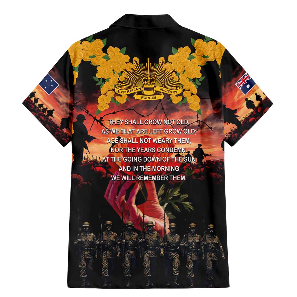 Australia ANZAC Day Family Matching Mermaid Dress and Hawaiian Shirt Forever in My Thoughts