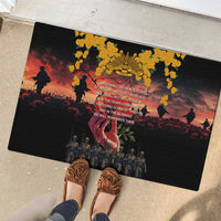 Australia ANZAC Day Rubber Doormat Forever in My Thoughts