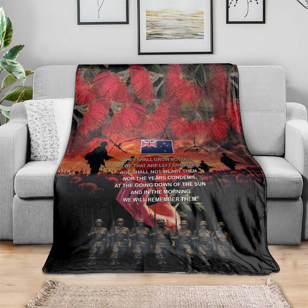 New Zealand ANZAC Day Blanket Forever in My Thoughts