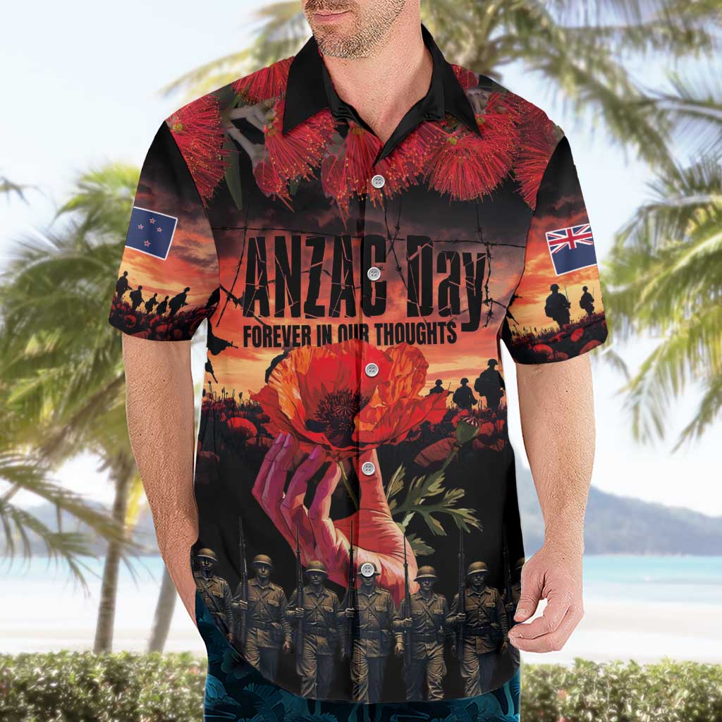 New Zealand ANZAC Day Hawaiian Shirt Forever in My Thoughts