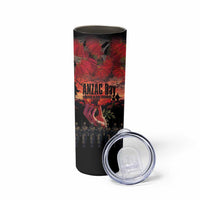 New Zealand ANZAC Day Skinny Tumbler Forever in My Thoughts