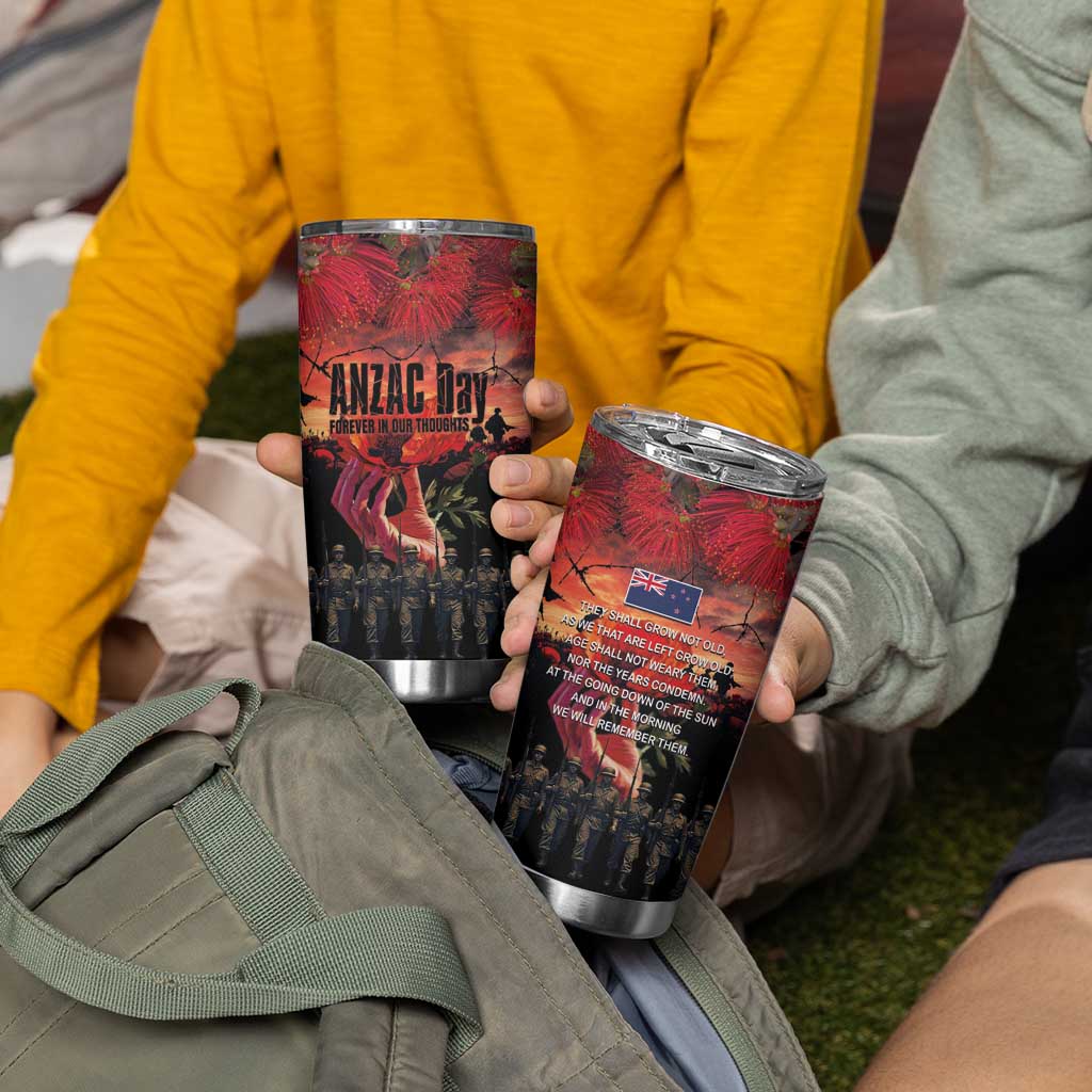 New Zealand ANZAC Day Tumbler Cup Forever in My Thoughts