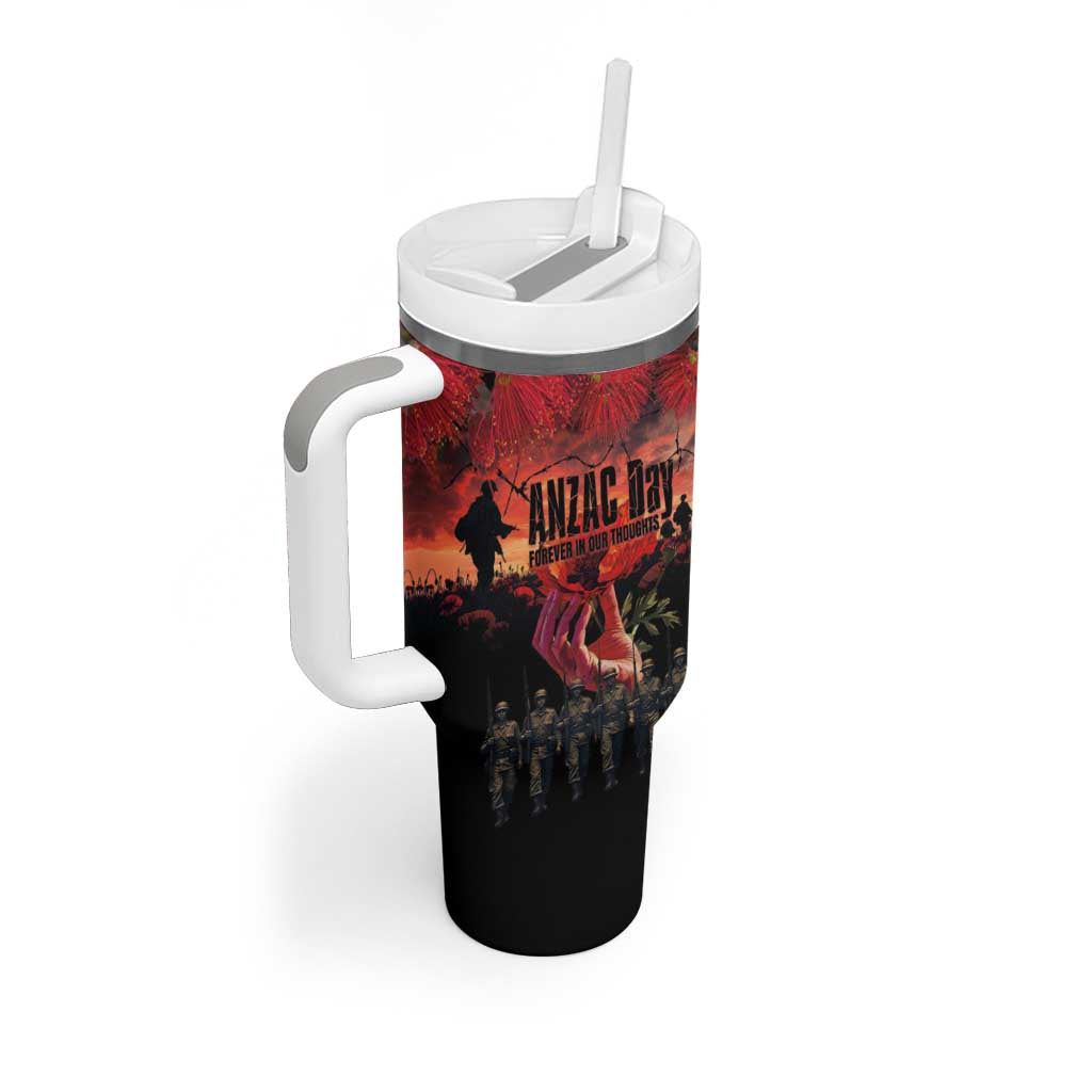 New Zealand ANZAC Day Tumbler With Handle Forever in My Thoughts