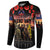 Australia and New Zealand ANZAC Day Button Sweatshirt Kangaroo and Kiwi Bird Soldier - Forever in My Thoughts