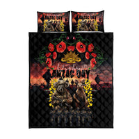 Australia ANZAC Day Quilt Bed Set Kangaroo and Koala Soldier - Forever in My Thoughts