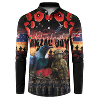 New Zealand ANZAC Day Button Sweatshirt Tui Bird and Kiwi Bird Soldier - Forever in My Thoughts
