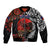 Australia and New Zealand ANZAC Day Bomber Jacket Aboriginal and Maori Art Pattern - Gallipoli Lest We Forget