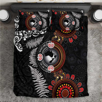 Australia and New Zealand Together Bedding Set Aboriginal and Maori Art Tattoo