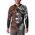 Australia and New Zealand Together Button Sweatshirt Aboriginal and Maori Art Tattoo