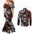 Australia and New Zealand Together Couples Matching Mermaid Dress and Long Sleeve Button Shirt Aboriginal and Maori Art Tattoo