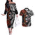 Australia and New Zealand Together Couples Matching Off The Shoulder Long Sleeve Dress and Hawaiian Shirt Aboriginal and Maori Art Tattoo
