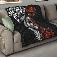 Australia and New Zealand Together Quilt Aboriginal and Maori Art Tattoo