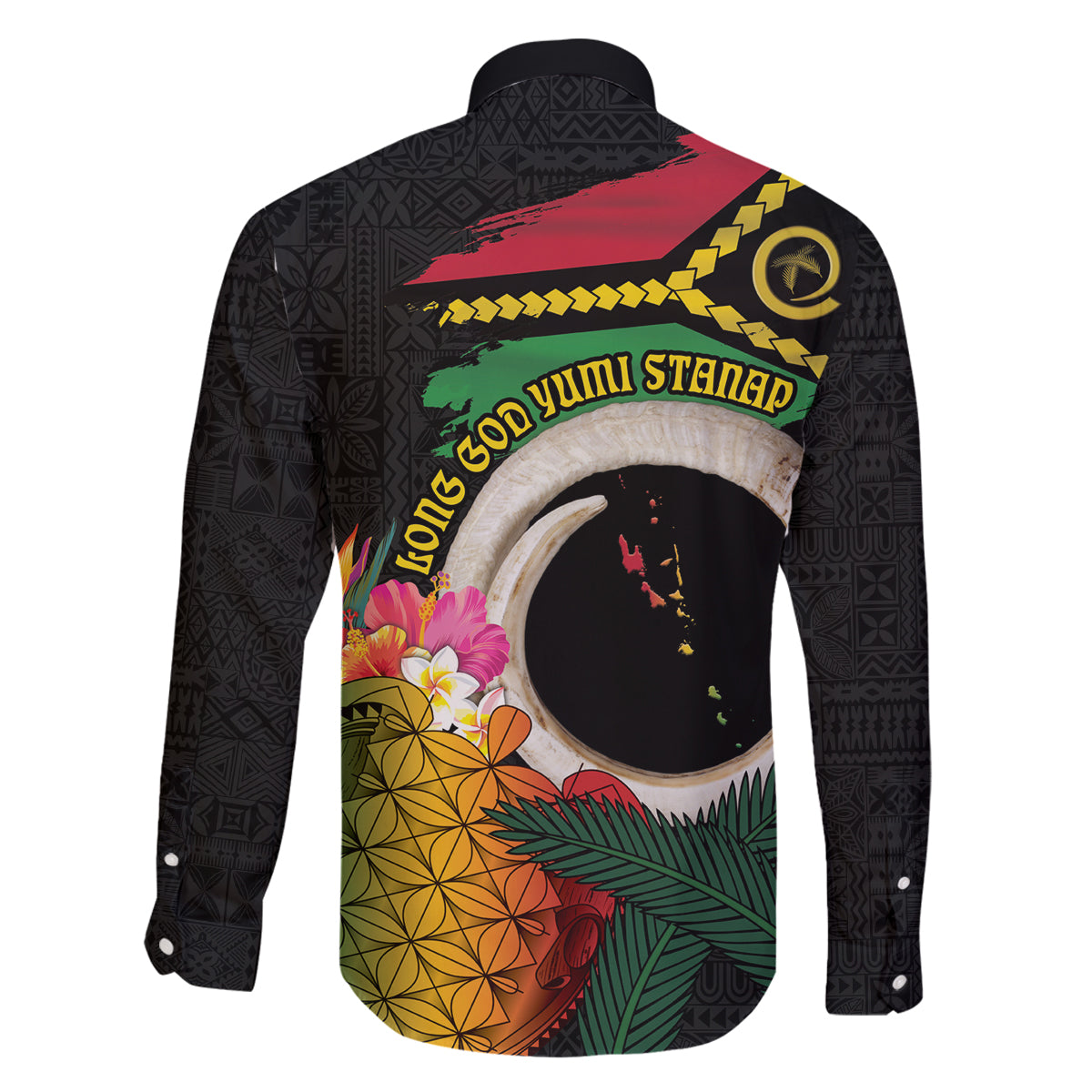 Vanuatu Selebretem 44th Indipendens Dei Family Matching Tank Maxi Dress and Hawaiian Shirt Sand Drawing Turtle Melanesian Vibes