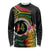 Vanuatu Selebretem 44th Indipendens Dei Long Sleeve Shirt Sand Drawing Turtle Melanesian Vibes