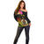 Vanuatu Ni-Van Off Shoulder Sweater Coat of Arms Sand Drawing