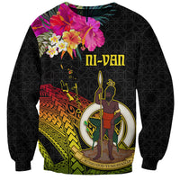 Vanuatu Ni-Van Sweatshirt Coat of Arms Sand Drawing