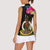 Vanuatu Ni-Van Women Sleeveless Polo Shirt Coat of Arms Sand Drawing
