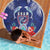 Guam Liberation Day Beach Blanket The Tribal Latte Stone and Dolphins with Hibiscus Chamorro Culture