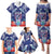 Guam Liberation Day Family Matching Puletasi and Hawaiian Shirt The Tribal Latte Stone and Dolphins with Hibiscus Chamorro Culture