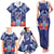 Guam Liberation Day Family Matching Tank Maxi Dress and Hawaiian Shirt The Tribal Latte Stone and Dolphins with Hibiscus Chamorro Culture
