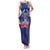 Guam Liberation Day Family Matching Tank Maxi Dress and Hawaiian Shirt The Tribal Latte Stone and Dolphins with Hibiscus Chamorro Culture