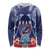 Guam Liberation Day Long Sleeve Shirt The Tribal Latte Stone and Dolphins with Hibiscus Chamorro Culture