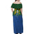 Solomon Islands Family Matching Off Shoulder Maxi Dress and Hawaiian Shirt The Guardians-Tribal Crocodile and Shark Melanesian Tattoo