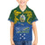 Solomon Islands Family Matching Off Shoulder Short Dress and Hawaiian Shirt The Guardians-Tribal Crocodile and Shark Melanesian Tattoo