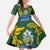Solomon Islands Family Matching Tank Maxi Dress and Hawaiian Shirt The Guardians-Tribal Crocodile and Shark Melanesian Tattoo