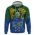 Solomon Islands Zip Hoodie The Guardians-Tribal Crocodile and Shark Melanesian Tattoo