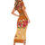 Hawaii Hibiscus Short Sleeve Bodycon Dress Turtles and Tribal Motifs Vintage Floral Style