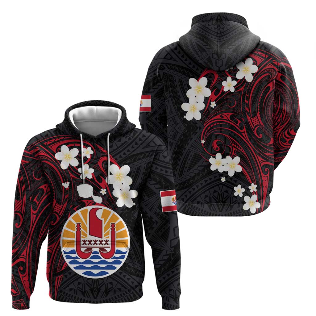 French Polynesia Tiare Day Hoodie Seal and Polynesian Pattern LT03 - Polynesian Pride