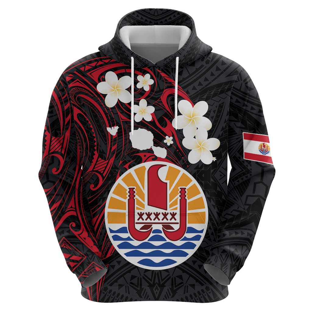 French Polynesia Tiare Day Hoodie Seal and Polynesian Pattern LT03 - Polynesian Pride