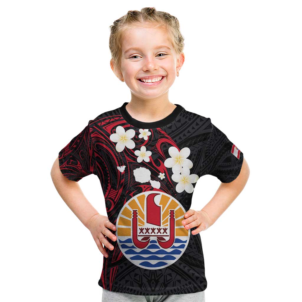 French Polynesia Tiare Day Kid T Shirt Seal and Polynesian Pattern