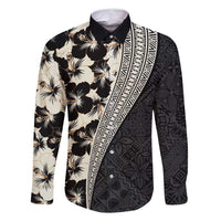 Bula Hibiscus Festival Family Matching Summer Maxi Dress and Hawaiian Shirt Tapa Pattern Half Style