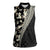 Bula Hibiscus Festival Women Sleeveless Polo Shirt Tapa Pattern Half Style