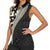 Bula Hibiscus Festival Women Sleeveless Polo Shirt Tapa Pattern Half Style