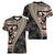 Bula Hibiscus Festival Women V-Neck T-Shirt Fijian Masi Pattern Half Style