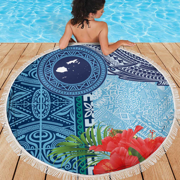 Tonga Beach Blanket Tapa Motif main image 1