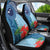 Fiji Day Car Seat Cover Tapa Pattern and Hibiscus Flower