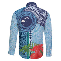 Fiji Day Family Matching Mermaid Dress and Hawaiian Shirt Tapa Pattern and Hibiscus Flower LT03 - Polynesian Pride