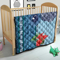 Fiji Day Quilt Tapa Pattern and Hibiscus Flower