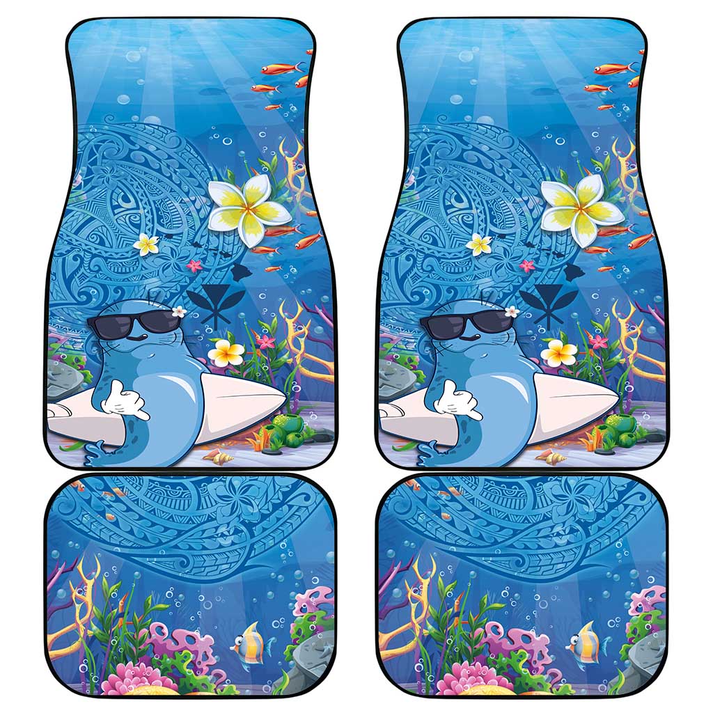 Aloha Hawaiian Monk Seal Car Mats Polynesian Tattoo The Ocean and Undersea Vibe
